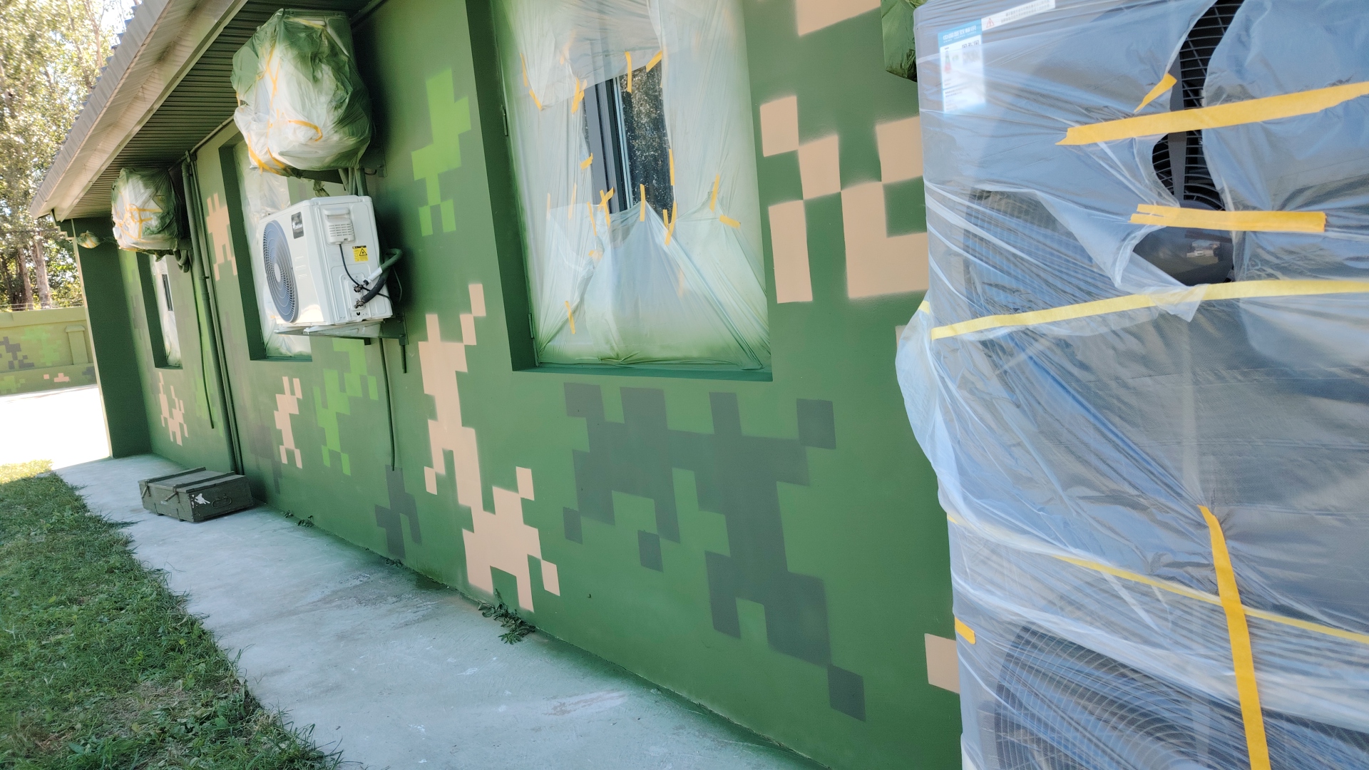 盐城外墙迷彩漆施工多少钱 伪装迷彩漆  