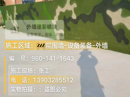 盐城 迷彩漆喷涂价格（按平方米计费）